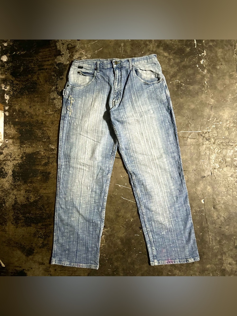 SIZE 34 vintage Sean John blue denim jeans